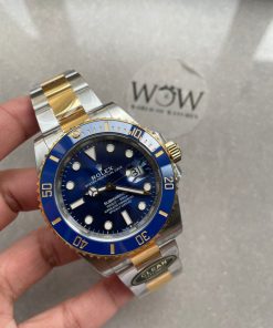 Replica Rolex Submariner 116613LB Bluesy 904L YG/SS Blue Dial on YG/SS Bracelet CLEAN VR3235