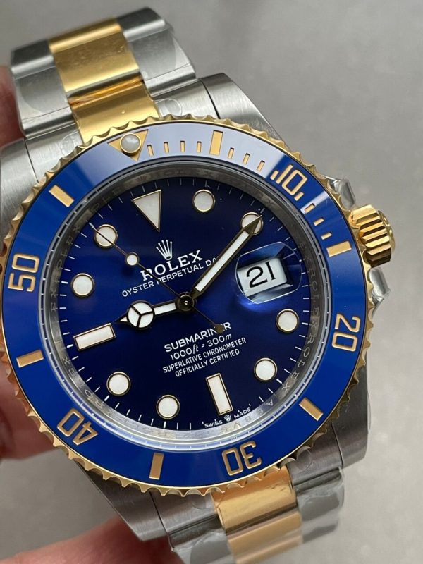 Replica Rolex Submariner 116613 LB SS/YG Bluesy Blue Ceramic 904L Steel VSF 1:1 Best Edition Blue Dial VS3235 - Image 4