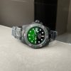 Replica Rolex Submariner DIW “Parakeet” DLC VSF 1:1 Best Edition Black/Green Dial on DLC Bracelet VS3135 - Image 5