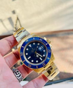 Replica Rolex Submariner 116618 LB Blue Ceramic YG Plated 904L Steel VSF 1:1 Best Edition VS3135