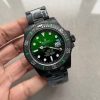 Replica Rolex Submariner DIW “Parakeet” DLC VSF 1:1 Best Edition Black/Green Dial on DLC Bracelet VS3135