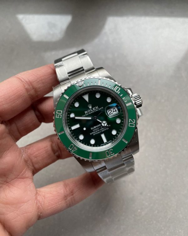 HULK Replica Rolex Submariner 116610 LV GREEN CERAMIC 904L STEEL VSF 1:1 BEST EDITION VS3135