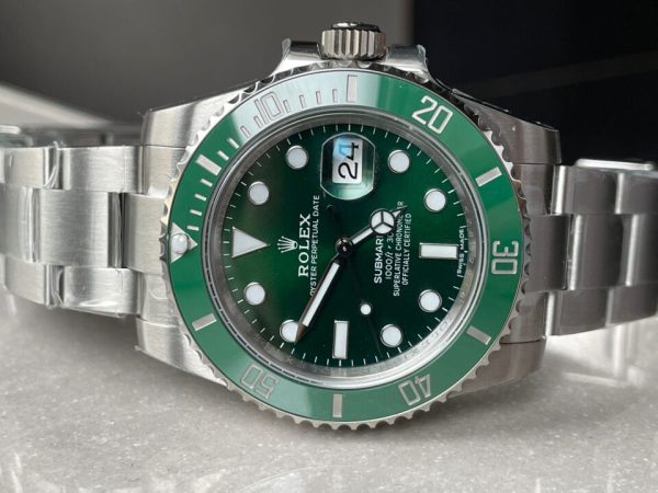 HULK Replica Rolex Submariner 116610 LV GREEN CERAMIC 904L STEEL VSF 1:1 BEST EDITION VS3135 - Image 7