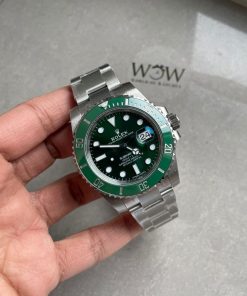 Alternative view of HULK Replica Rolex Submariner 116610 LV GREEN CERAMIC 904L STEEL VSF 1:1 BEST EDITION VS3135
