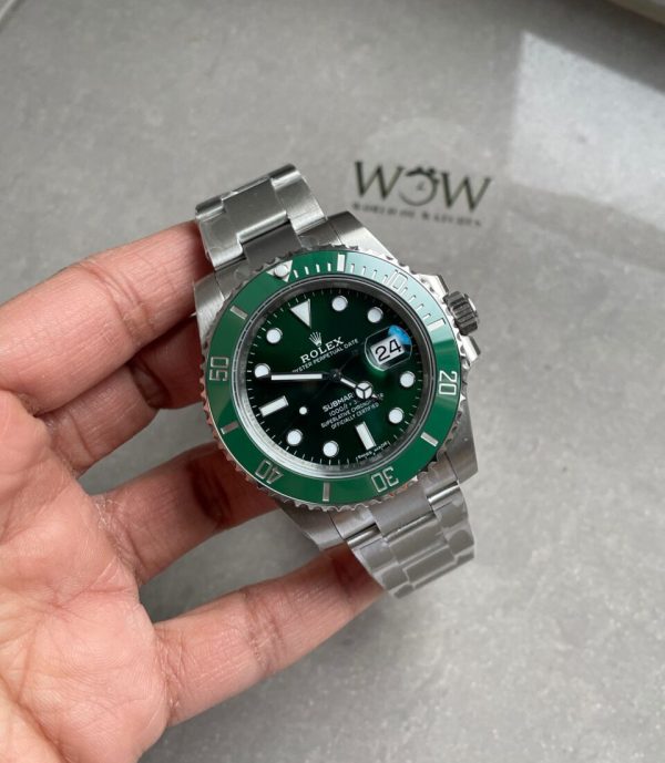 HULK Replica Rolex Submariner 116610 LV GREEN CERAMIC 904L STEEL VSF 1:1 BEST EDITION VS3135 - Image 2