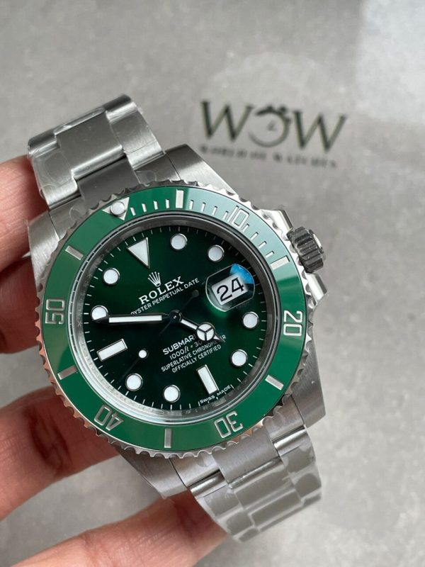 HULK Replica Rolex Submariner 116610 LV GREEN CERAMIC 904L STEEL VSF 1:1 BEST EDITION VS3135 - Image 3