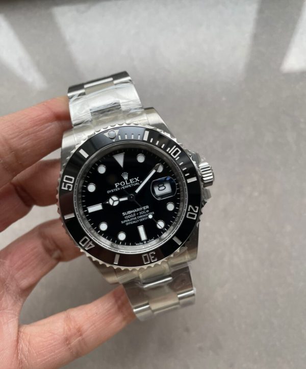 Replica Rolex Submariner SUB DATE Replica Rolex Submariner 41MM 126610 LN BLACK CERAMIC 904L STEEL VSF 1:1 BEST EDITION VS3235 - Image 4