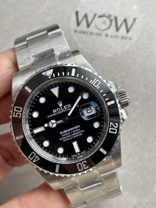 Replica Rolex Submariner SUB DATE Replica Rolex Submariner 41MM 126610 LN BLACK CERAMIC 904L STEEL VSF 1:1 BEST EDITION VS3235 - Image 5