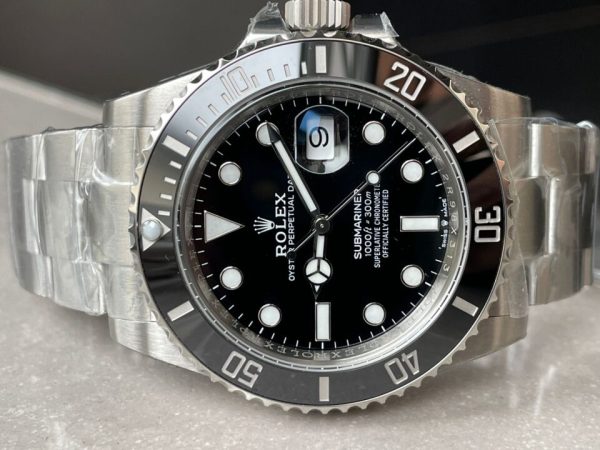 Replica Rolex Submariner SUB DATE Replica Rolex Submariner 41MM 126610 LN BLACK CERAMIC 904L STEEL VSF 1:1 BEST EDITION VS3235 - Image 6