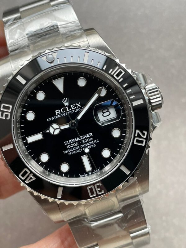 Replica Rolex Submariner SUB DATE Replica Rolex Submariner 41MM 126610 LN BLACK CERAMIC 904L STEEL VSF 1:1 BEST EDITION VS3235 - Image 11