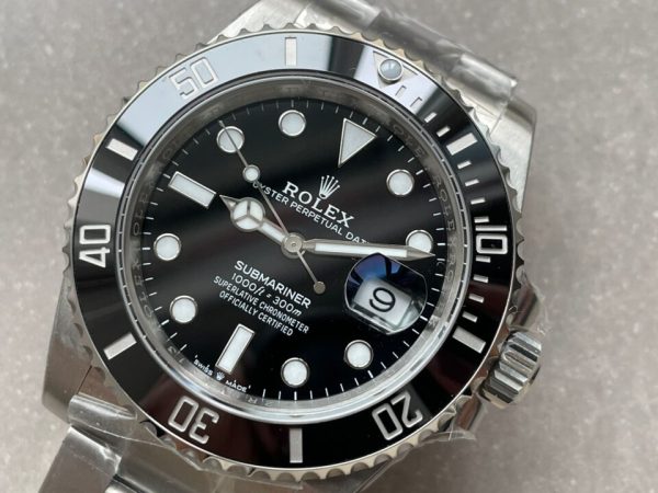 Replica Rolex Submariner SUB DATE Replica Rolex Submariner 41MM 126610 LN BLACK CERAMIC 904L STEEL VSF 1:1 BEST EDITION VS3235 - Image 12