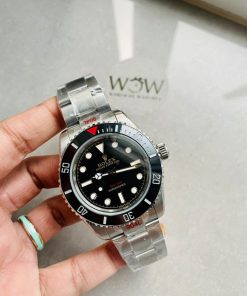 Replica Rolex Submariner “Tempus Machine Red Depth 216A” 904L SS Black Dial on SS Oyster Bracelet GMF 3130