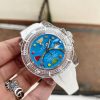 Replica Rolex Submariner Phantomlab Transparent 5GF Best Edition Blue Fruit Dial on White Rubber Strap VR3135