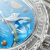 Replica Rolex Submariner Phantomlab Transparent 5GF Best Edition Blue Fruit Dial on White Rubber Strap VR3135 - Image 5