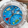 Replica Rolex Submariner Phantomlab Transparent 5GF Best Edition Blue Fruit Dial on White Rubber Strap VR3135 - Image 2