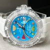 Replica Rolex Submariner Phantomlab Transparent 5GF Best Edition Blue Fruit Dial on White Rubber Strap VR3135 - Image 3