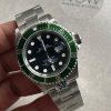 Replica Rolex Submariner ??Kermit?? 16610LV 904L SS Black Dial on SS Bracelet ARF SH3135