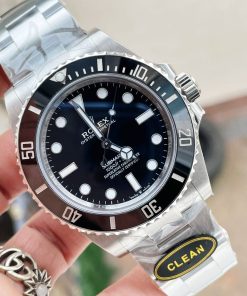 Alternative view of Replica Rolex Submariner No Date CF Clean 41mm Black Dial Black ceramic Bezel 3230