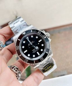 Replica Rolex Submariner No Date CF Clean 41mm Black Dial Black ceramic Bezel 3230